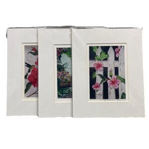 Caribbean Colours Watercolor Anne W. Ray Prints (Photos) 4"x6" Signed '02 Matted